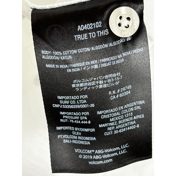 VTG Skater Surfer Cotton Volcom Short Sleeve Button Up Shirt , Men's XXL - Picture 7 of 7